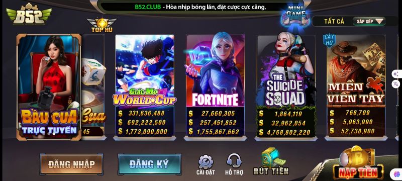 Nổ hũ B52 - Địa chỉ chơi slot game đỉnh cao nhất mọi thời đại 3 Điểm qua một số tựa game nổ hũ đẳng cấp tại B52